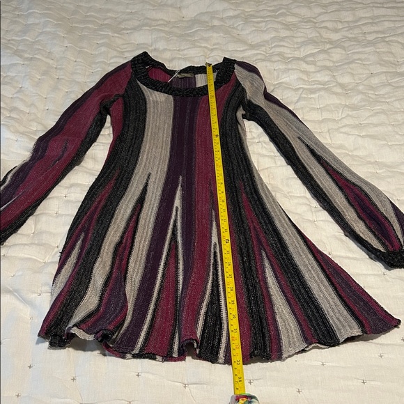 NWT Multi-Color Striped Long Sleeve Sweater Dress - Picture 6 of 8